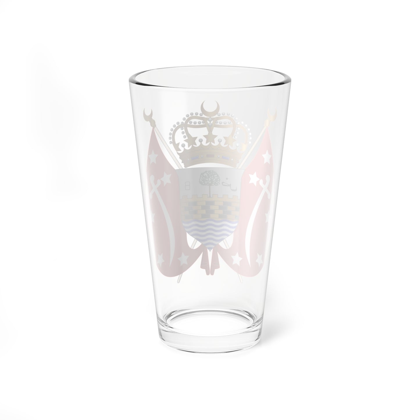 Coat of arms of Yemen 1962 (Yemen) (Coat of Arms) Pint Glass 16oz