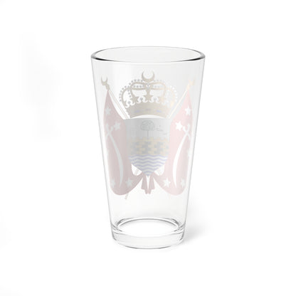 Coat of arms of Yemen 1962 (Yemen) (Coat of Arms) Pint Glass 16oz