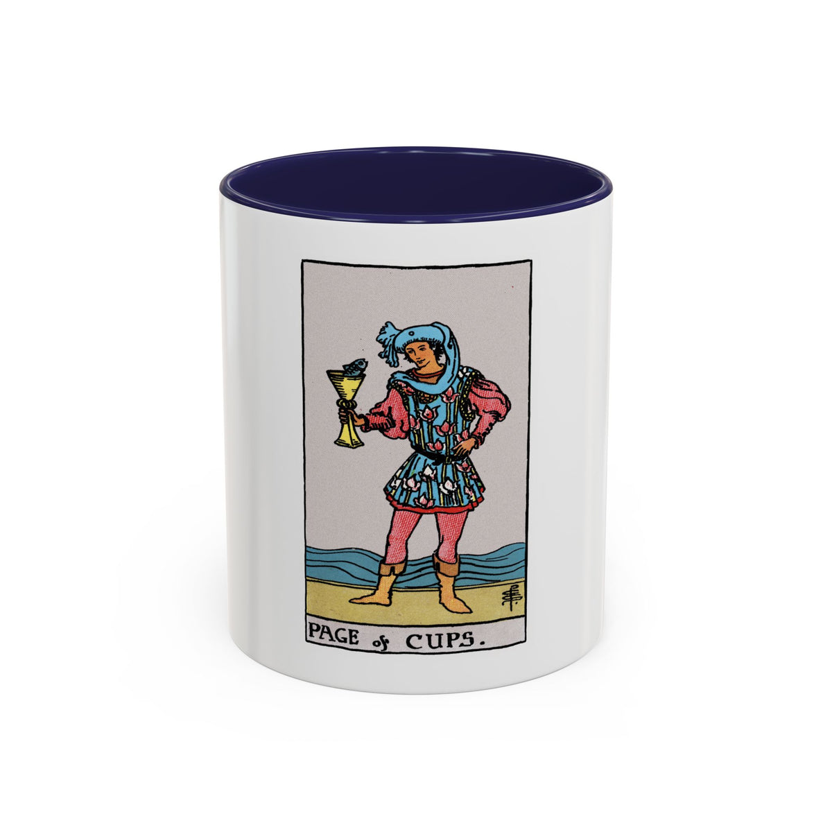 The Page of Cups (Tarot Card) Accent Coffee Mug
