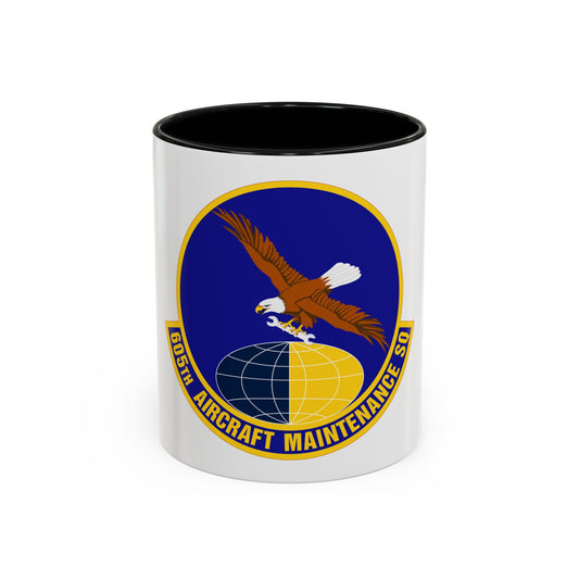 605 Aircraft Maintenance Squadron AMC (U.S. Air Force) Accent Coffee Mug
