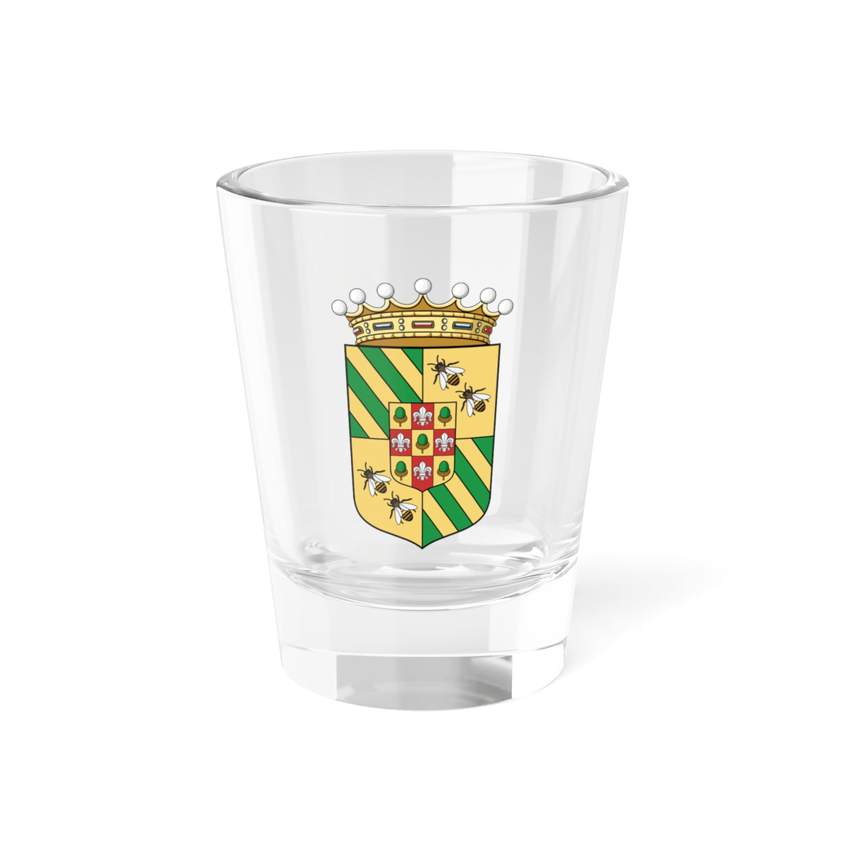 Coa Hungary Family Gelsey baron 1904 (Hungary) (Coat of Arms) Shot Glass 1.5oz