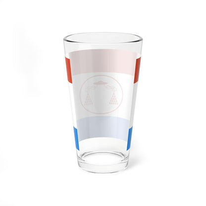 Bandera del Municipio Cardenal Quintero (Venezuela) Pint Glass 16oz