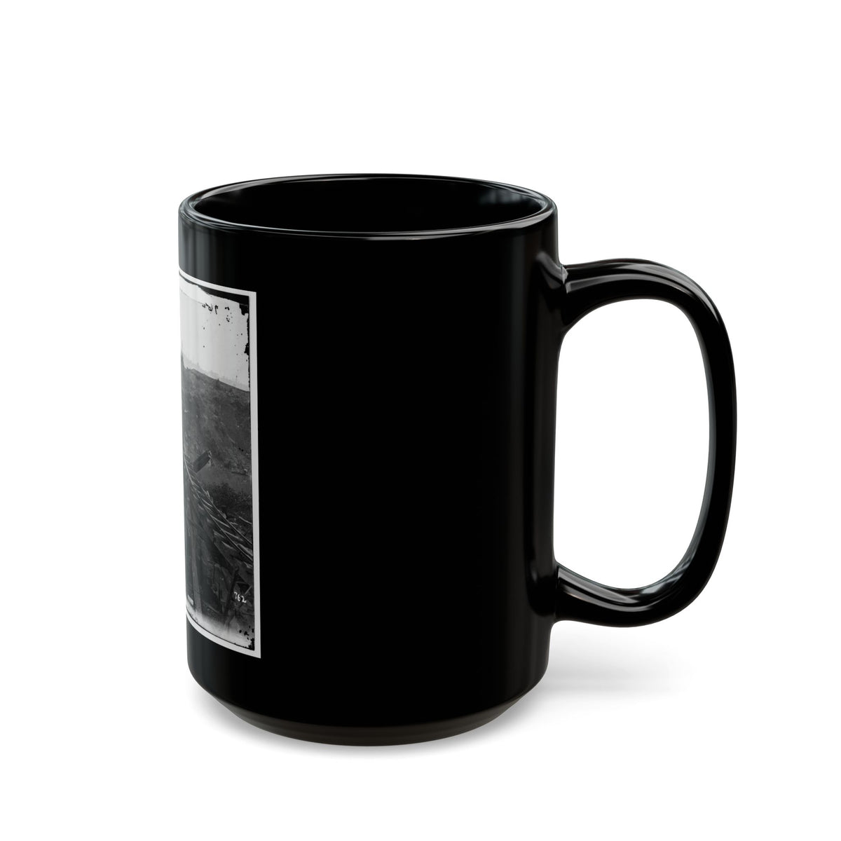 North Anna River, Va. Destroyed Bridge Of The Richmond And Fredericksburg Railroad (U.S. Civil War) Black Coffee Mug