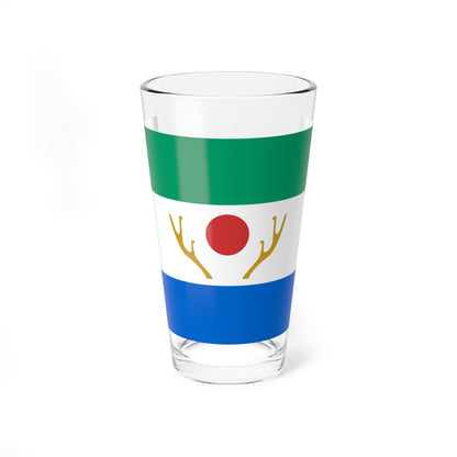 Flag of Shikaoi Hokkaido (Japan) Pint Glass 16oz
