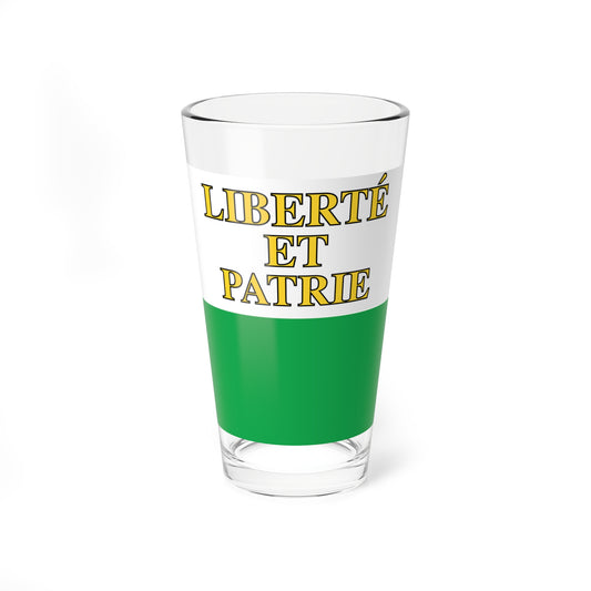 Flag of Canton of Vaud (Switzerland) Pint Glass 16oz
