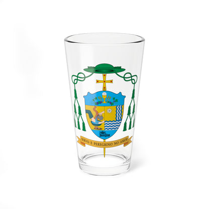 Escudo de Adilson Pedro Busin (Spain) (Coat of Arms) Pint Glass 16oz