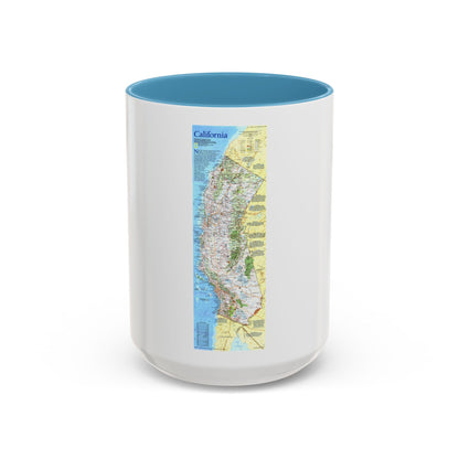 USA - California (1993) (Map) Accent Coffee Mug
