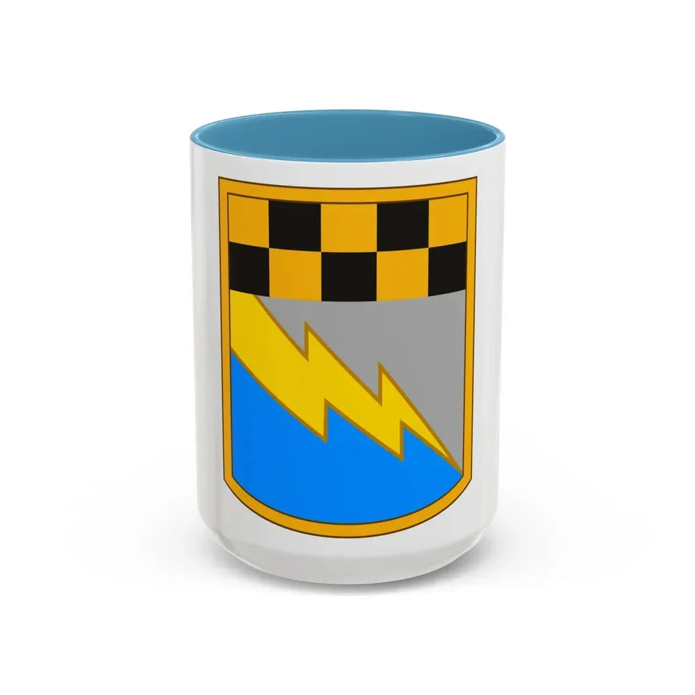 525th Expeditionary Military Intelligence Brigade (U.S. Army) Accent Coffee Mug 15oz Light Blue - Go Mug Yourself