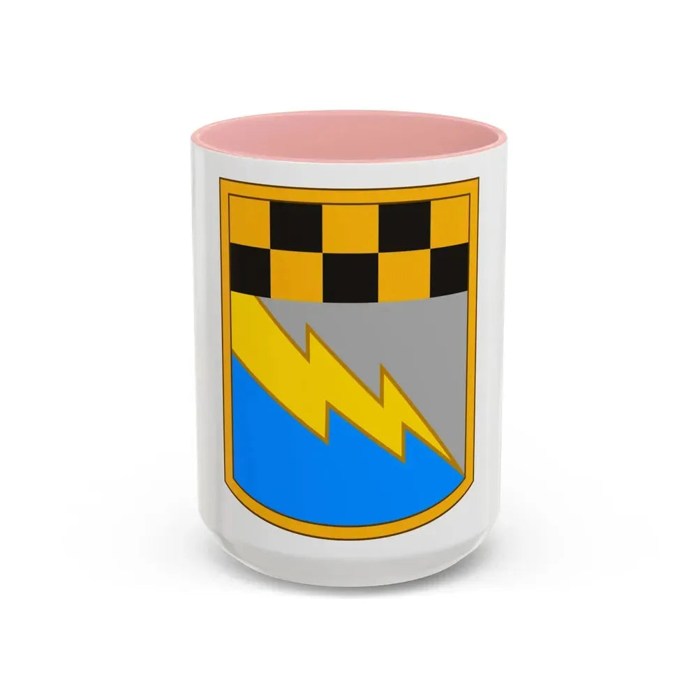 525th Expeditionary Military Intelligence Brigade (U.S. Army) Accent Coffee Mug 15oz Pink - Go Mug Yourself