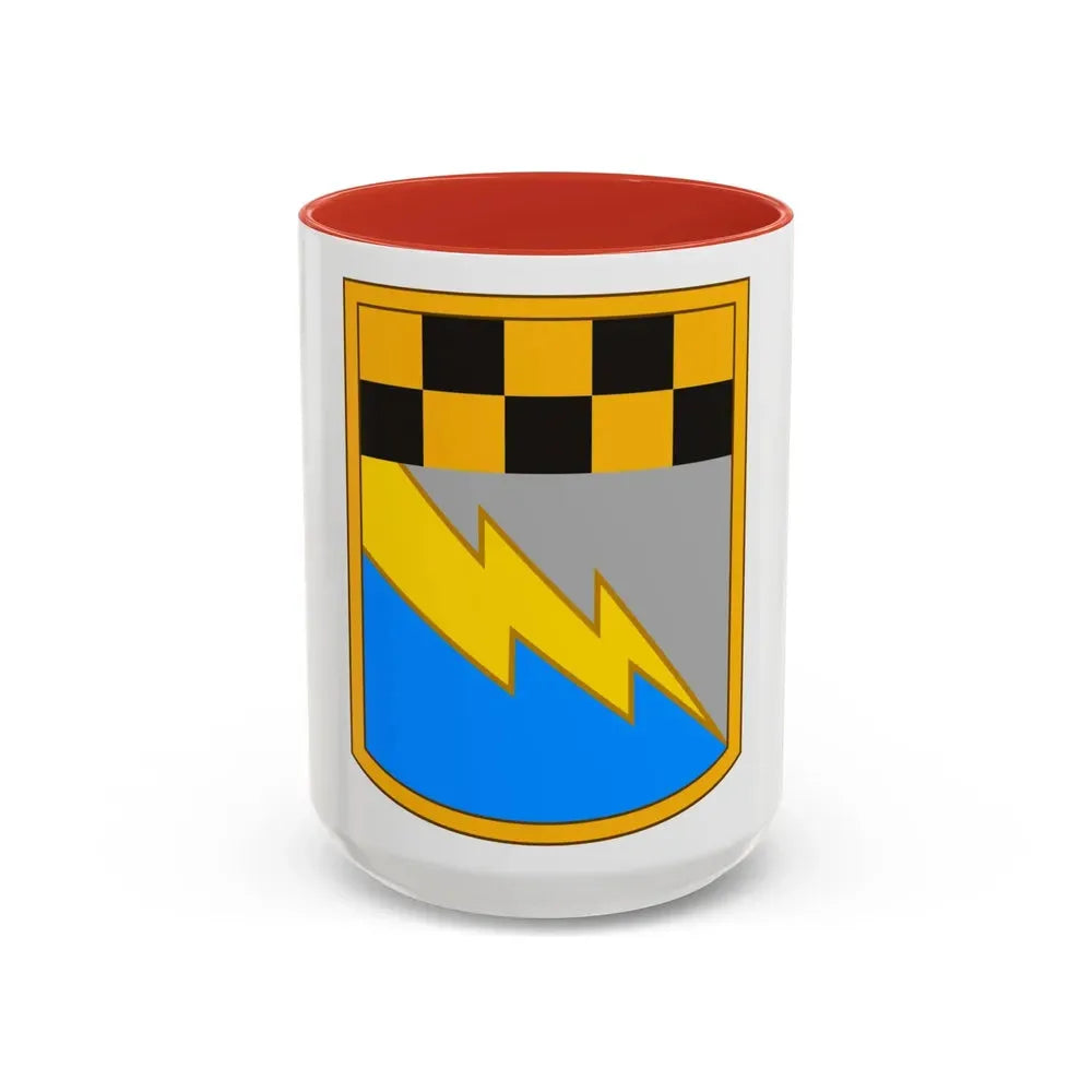 525th Expeditionary Military Intelligence Brigade (U.S. Army) Accent Coffee Mug 15oz Red - Go Mug Yourself