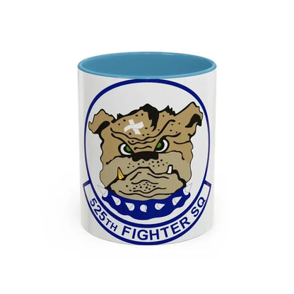 525th Fighter Squadron (U.S. Air Force) Accent Coffee Mug 11oz Light Blue - Go Mug Yourself