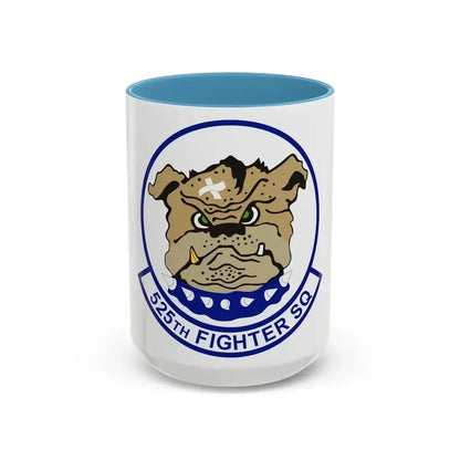 525th Fighter Squadron (U.S. Air Force) Accent Coffee Mug 15oz Light Blue - Go Mug Yourself