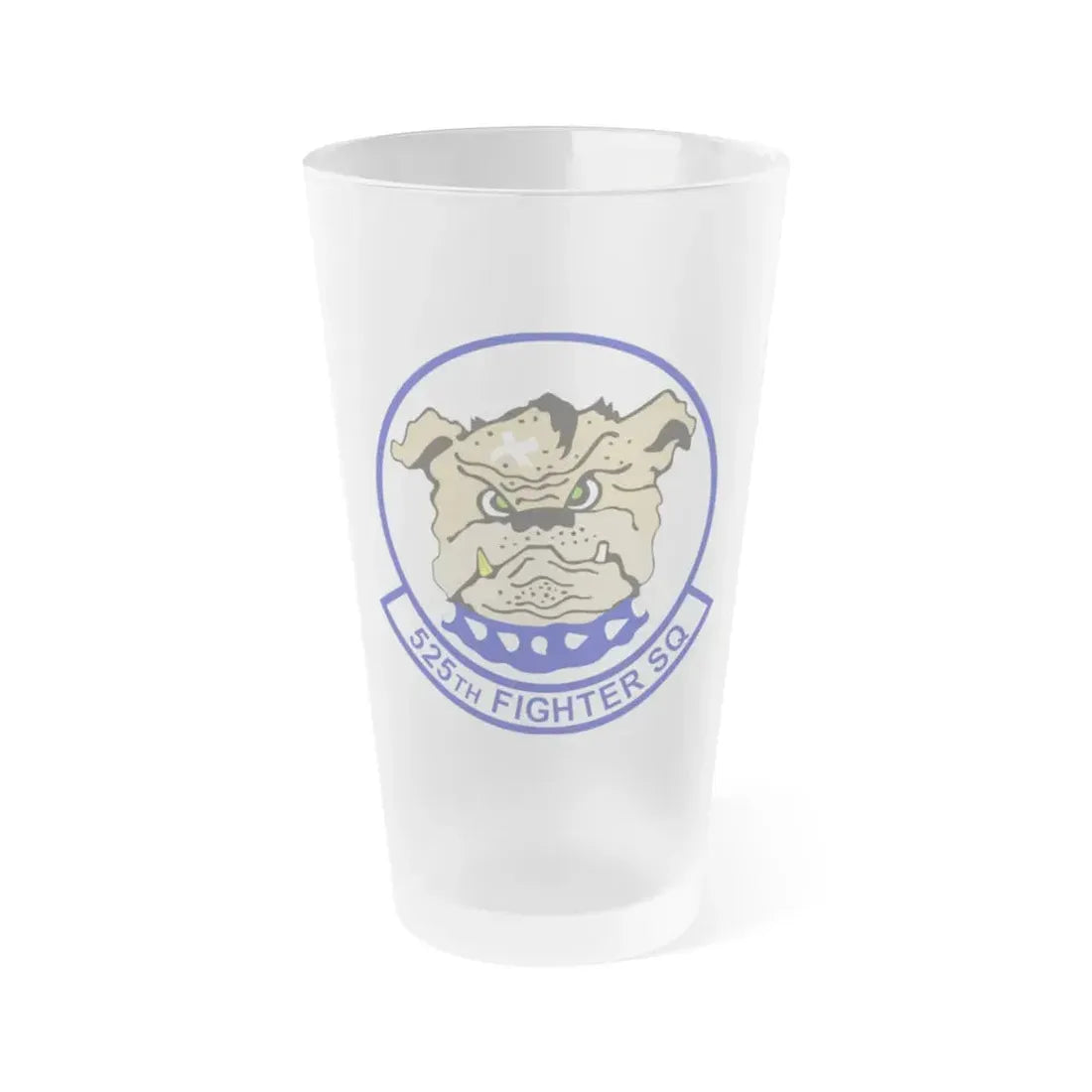525th Fighter Squadron (U.S. Air Force) Frosted Pint Glass 16oz Default Title - Go Mug Yourself