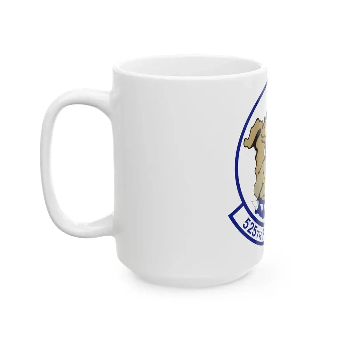 525th Fighter Squadron (U.S. Air Force) White Coffee Mug - Go Mug Yourself