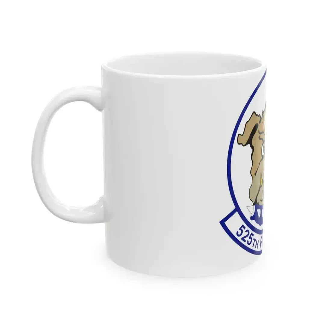 525th Fighter Squadron (U.S. Air Force) White Coffee Mug - Go Mug Yourself