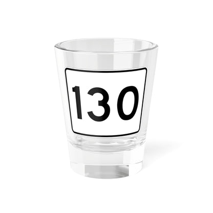 MA Route 130 (Massachusetts) (Road Sign) Shot Glass 1.5oz