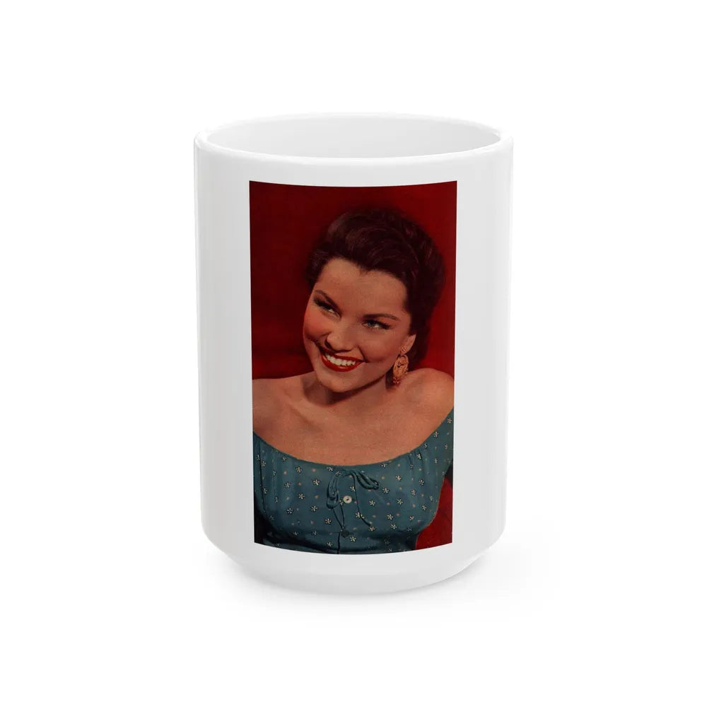 Debra Paget #624 (Vintage Female Icon) White Coffee Mug-15oz-Go Mug Yourself