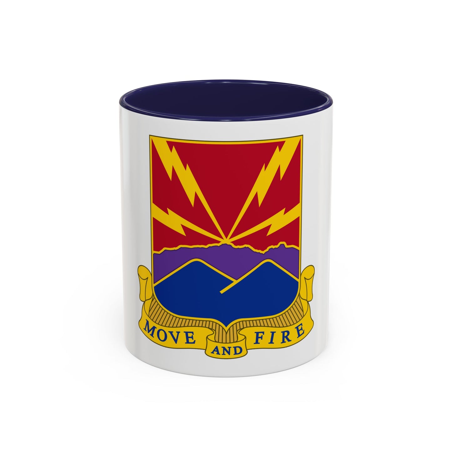 593rd Field Artillery Battalion (U.S. Army) Accent Coffee Mug