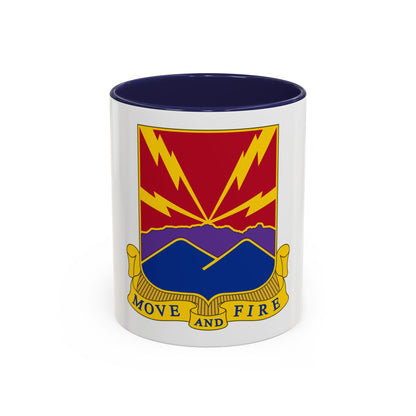 593rd Field Artillery Battalion (U.S. Army) Accent Coffee Mug