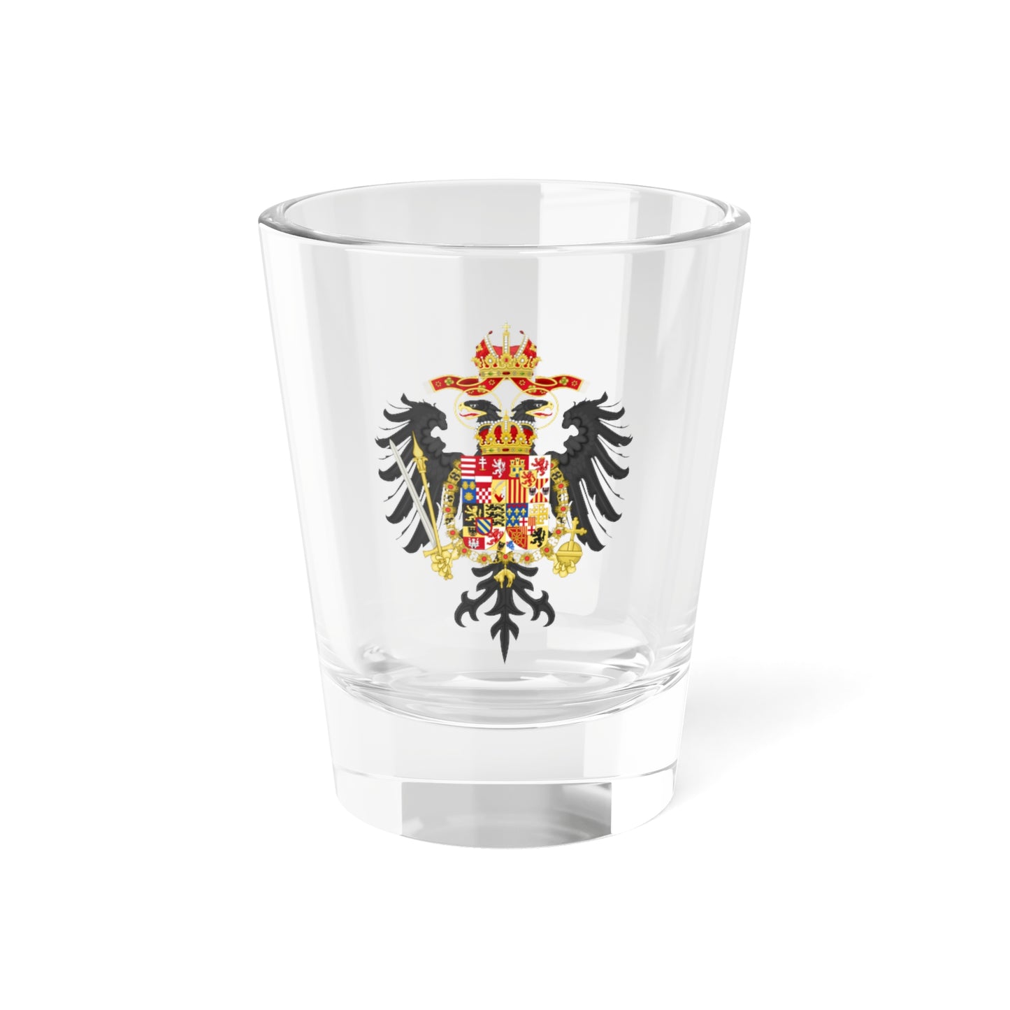Greater Coat of Arms of Charles VI Holy Roman Emperor (Austria) (Coat of Arms) Shot Glass 1.5oz