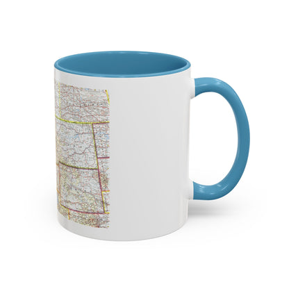 USA - Northwestern (1960) (Map) Accent Coffee Mug