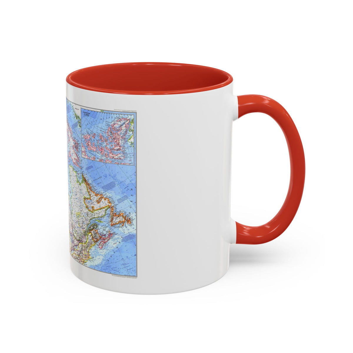 Canada (1972) (Map) Accent Coffee Mug