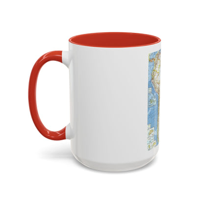 South America (1960) (Map) Accent Coffee Mug