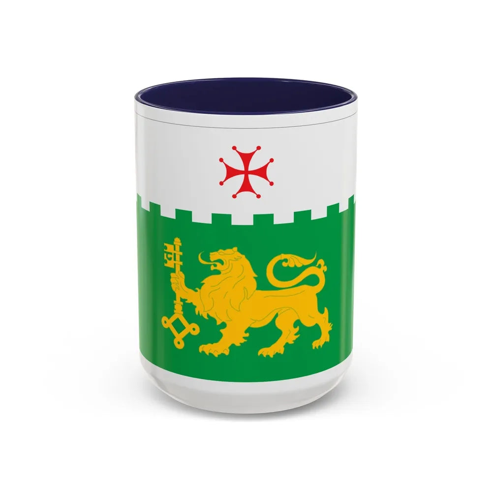 Flag of Akhaltsikhe Georgia - Accent Coffee Mug-15oz-Navy-Go Mug Yourself