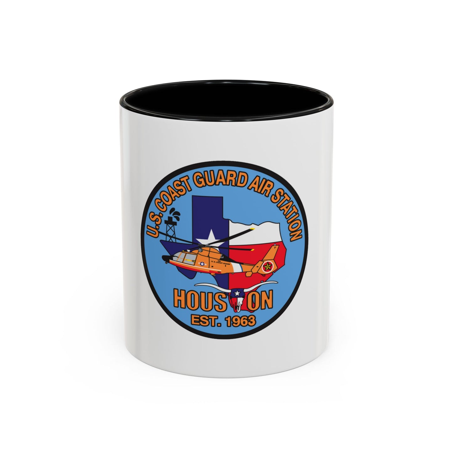 USCG Air Station Houston 2 (U.S. Coast Guard) Accent Coffee Mug