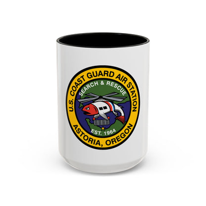 USCG AS Astoria Oregon (U.S. Coast Guard) Accent Coffee Mug
