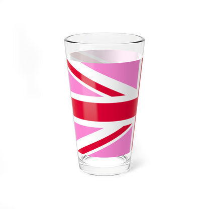 Gay Pride flag of the United Kingdom (United Kingdom) Pint Glass 16oz