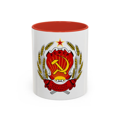 Coat of arms of the Russian Soviet Federative Socialist Republic - Accent Coffee Mug
