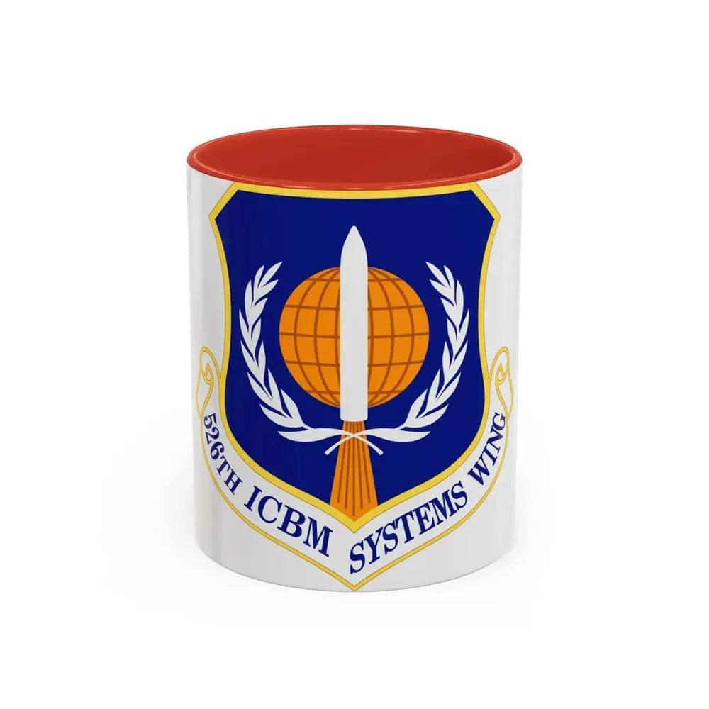 526th ICBM Systems Wing (U.S. Air Force) Accent Coffee Mug 11oz Red - Go Mug Yourself