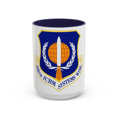 526th ICBM Systems Wing (U.S. Air Force) Accent Coffee Mug 15oz Navy - Go Mug Yourself
