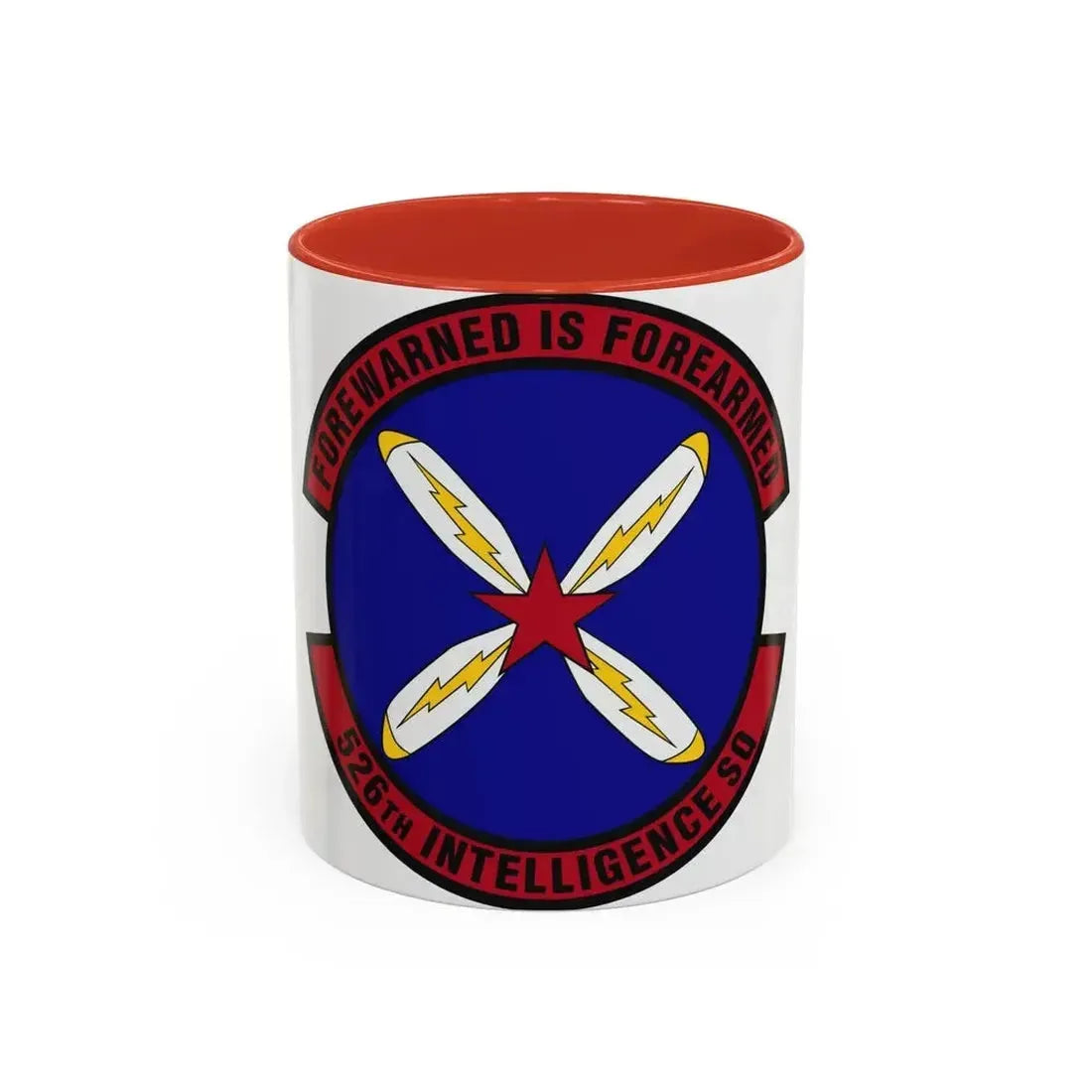 526th Intelligence Squadron (U.S. Air Force) Accent Coffee Mug 11oz Red - Go Mug Yourself