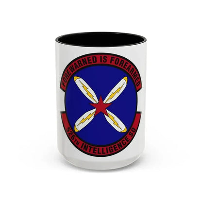 526th Intelligence Squadron (U.S. Air Force) Accent Coffee Mug 15oz Black - Go Mug Yourself