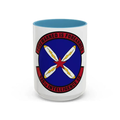 526th Intelligence Squadron (U.S. Air Force) Accent Coffee Mug 15oz Light Blue - Go Mug Yourself