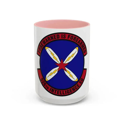 526th Intelligence Squadron (U.S. Air Force) Accent Coffee Mug 15oz Pink - Go Mug Yourself
