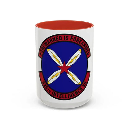 526th Intelligence Squadron (U.S. Air Force) Accent Coffee Mug 15oz Red - Go Mug Yourself