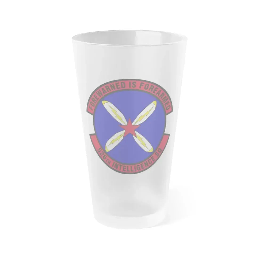 526th Intelligence Squadron (U.S. Air Force) Frosted Pint Glass 16oz Default Title - Go Mug Yourself