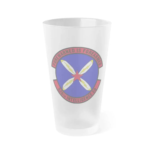 526th Intelligence Squadron (U.S. Air Force) Frosted Pint Glass 16oz Default Title - Go Mug Yourself