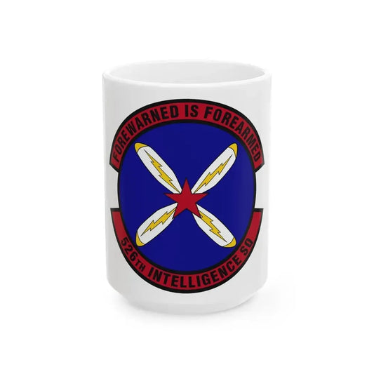 526th Intelligence Squadron (U.S. Air Force) White Coffee Mug 15oz - Go Mug Yourself