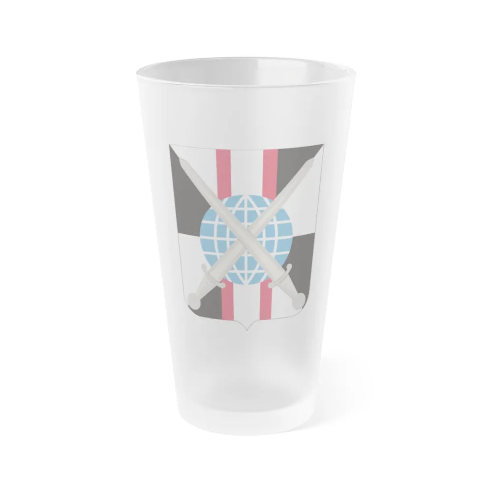 527 Military Intelligence Battalion 2 (U.S. Army) Frosted Pint Glass 16oz-Go Mug Yourself