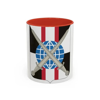 527 Military Intelligence Battalion 2 (U.S. Army) Accent Coffee Mug 11oz Red - Go Mug Yourself