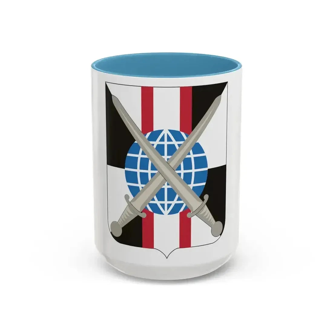 527 Military Intelligence Battalion 2 (U.S. Army) Accent Coffee Mug 15oz Light Blue - Go Mug Yourself