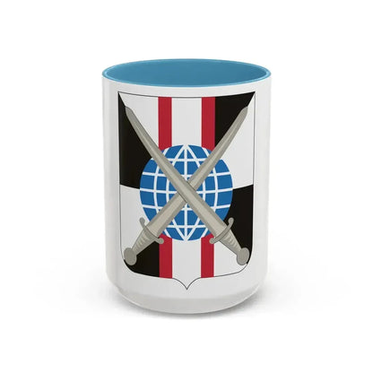 527 Military Intelligence Battalion 2 (U.S. Army) Accent Coffee Mug 15oz Light Blue - Go Mug Yourself