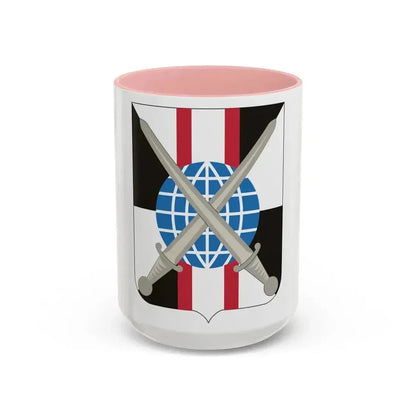 527 Military Intelligence Battalion 2 (U.S. Army) Accent Coffee Mug 15oz Pink - Go Mug Yourself