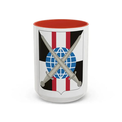 527 Military Intelligence Battalion 2 (U.S. Army) Accent Coffee Mug 15oz Red - Go Mug Yourself