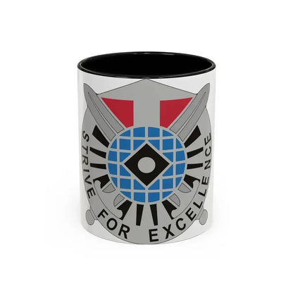 527 Military Intelligence Battalion (U.S. Army) Accent Coffee Mug 11oz Black - Go Mug Yourself