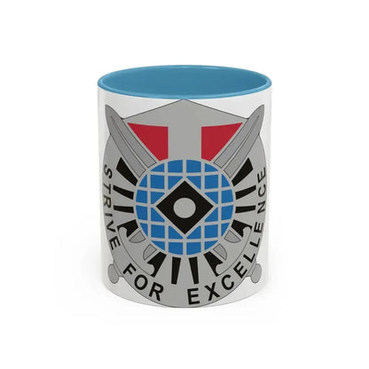 527 Military Intelligence Battalion (U.S. Army) Accent Coffee Mug 11oz Light Blue - Go Mug Yourself